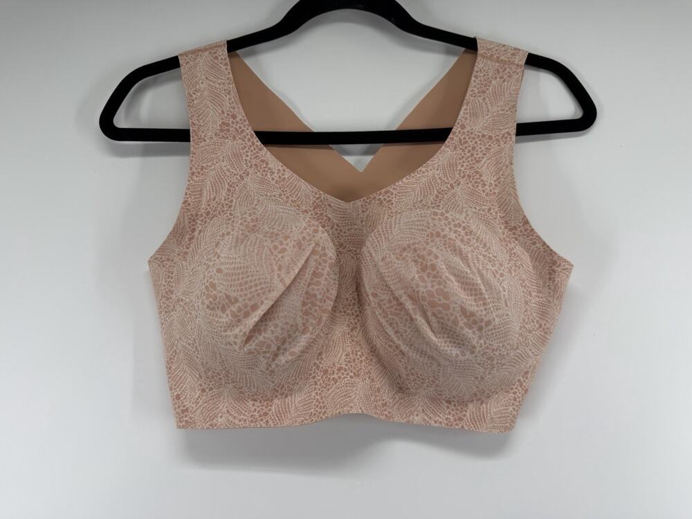 Evelyn Bobbie Defy Bra Printed Lace True Complexion® — Himalayan Salt Large NWOT